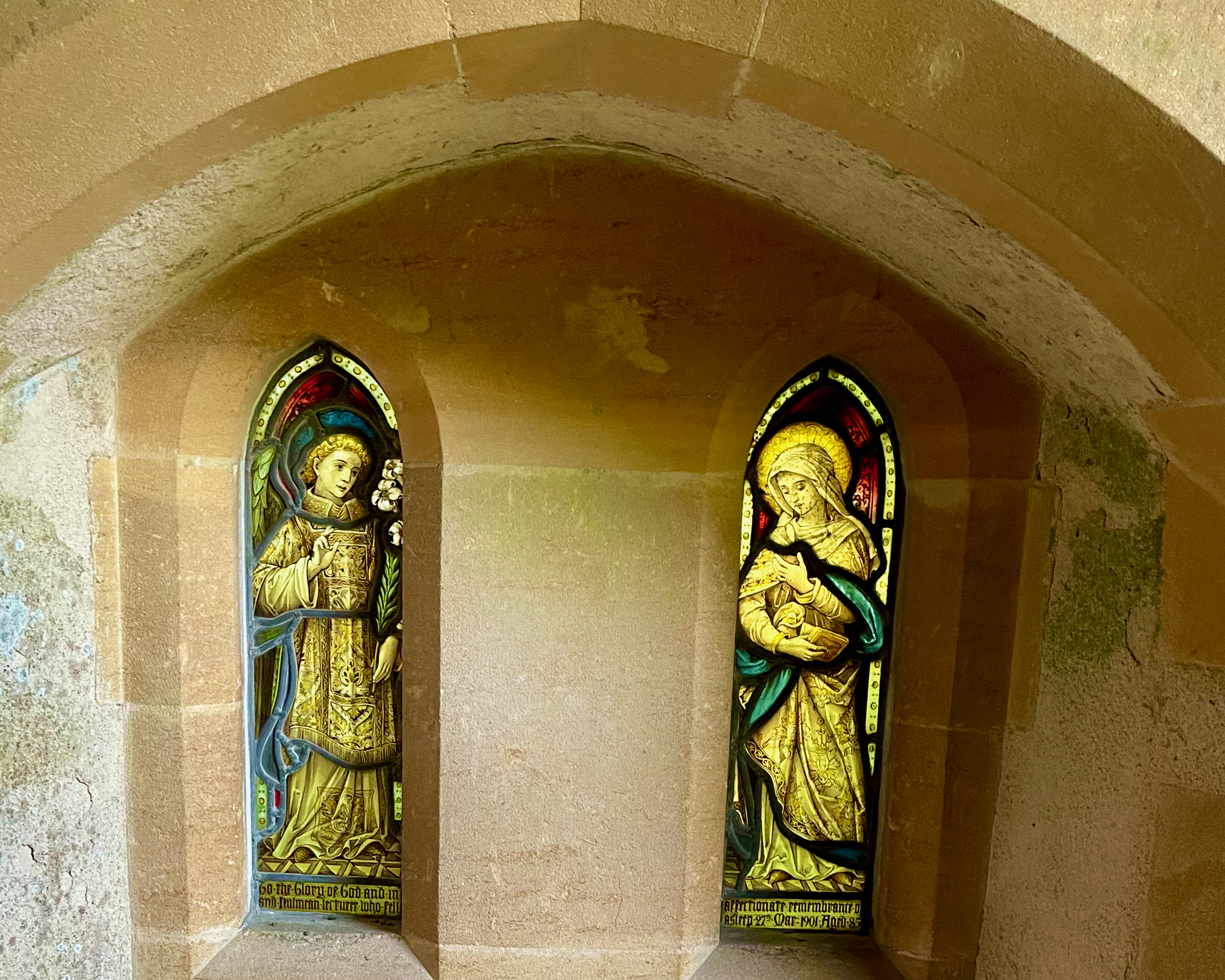 A photo from the entrance to St Mary's Great Shefford